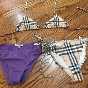 AUTHENTIC BURBERRY BIKINI EXTRA BOTTOMS INCLUDED